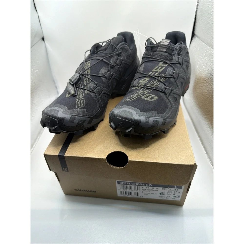 Salomon Speedcross 6 W - Women‎ Trail Running Shoes  Size 6 Black. New